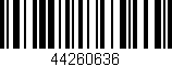 Código de barras (EAN, GTIN, SKU, ISBN): '44260636'