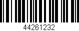 Código de barras (EAN, GTIN, SKU, ISBN): '44261232'