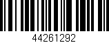Código de barras (EAN, GTIN, SKU, ISBN): '44261292'