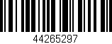 Código de barras (EAN, GTIN, SKU, ISBN): '44265297'