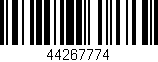 Código de barras (EAN, GTIN, SKU, ISBN): '44267774'