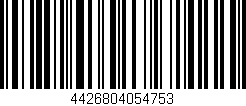 Código de barras (EAN, GTIN, SKU, ISBN): '4426804054753'