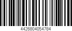 Código de barras (EAN, GTIN, SKU, ISBN): '4426804054784'