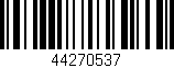 Código de barras (EAN, GTIN, SKU, ISBN): '44270537'