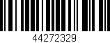 Código de barras (EAN, GTIN, SKU, ISBN): '44272329'