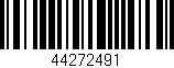 Código de barras (EAN, GTIN, SKU, ISBN): '44272491'