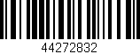 Código de barras (EAN, GTIN, SKU, ISBN): '44272832'