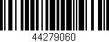 Código de barras (EAN, GTIN, SKU, ISBN): '44279060'