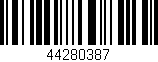 Código de barras (EAN, GTIN, SKU, ISBN): '44280387'