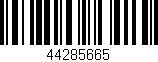 Código de barras (EAN, GTIN, SKU, ISBN): '44285665'