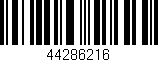 Código de barras (EAN, GTIN, SKU, ISBN): '44286216'