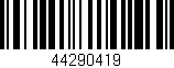 Código de barras (EAN, GTIN, SKU, ISBN): '44290419'