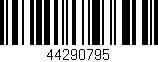 Código de barras (EAN, GTIN, SKU, ISBN): '44290795'