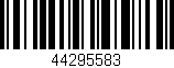 Código de barras (EAN, GTIN, SKU, ISBN): '44295583'