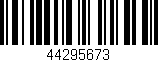 Código de barras (EAN, GTIN, SKU, ISBN): '44295673'