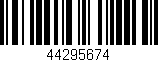 Código de barras (EAN, GTIN, SKU, ISBN): '44295674'