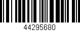 Código de barras (EAN, GTIN, SKU, ISBN): '44295680'
