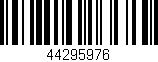 Código de barras (EAN, GTIN, SKU, ISBN): '44295976'