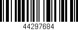 Código de barras (EAN, GTIN, SKU, ISBN): '44297684'