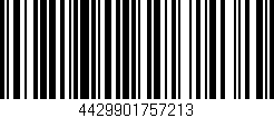 Código de barras (EAN, GTIN, SKU, ISBN): '4429901757213'