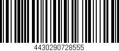 Código de barras (EAN, GTIN, SKU, ISBN): '4430290728555'