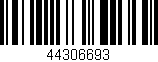 Código de barras (EAN, GTIN, SKU, ISBN): '44306693'
