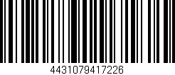 Código de barras (EAN, GTIN, SKU, ISBN): '4431079417226'