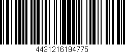Código de barras (EAN, GTIN, SKU, ISBN): '4431216194775'