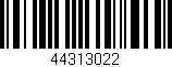 Código de barras (EAN, GTIN, SKU, ISBN): '44313022'