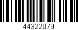 Código de barras (EAN, GTIN, SKU, ISBN): '44322079'