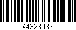 Código de barras (EAN, GTIN, SKU, ISBN): '44323033'