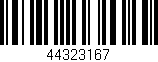 Código de barras (EAN, GTIN, SKU, ISBN): '44323167'