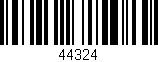 Código de barras (EAN, GTIN, SKU, ISBN): '44324'