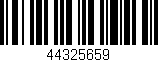 Código de barras (EAN, GTIN, SKU, ISBN): '44325659'