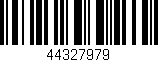 Código de barras (EAN, GTIN, SKU, ISBN): '44327979'
