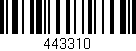 Código de barras (EAN, GTIN, SKU, ISBN): '443310'