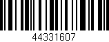 Código de barras (EAN, GTIN, SKU, ISBN): '44331607'