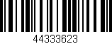 Código de barras (EAN, GTIN, SKU, ISBN): '44333623'