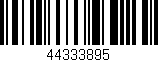 Código de barras (EAN, GTIN, SKU, ISBN): '44333895'