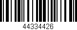 Código de barras (EAN, GTIN, SKU, ISBN): '44334426'