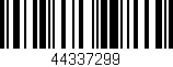 Código de barras (EAN, GTIN, SKU, ISBN): '44337299'