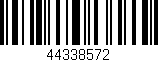 Código de barras (EAN, GTIN, SKU, ISBN): '44338572'