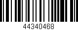 Código de barras (EAN, GTIN, SKU, ISBN): '44340468'