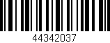 Código de barras (EAN, GTIN, SKU, ISBN): '44342037'