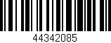 Código de barras (EAN, GTIN, SKU, ISBN): '44342085'