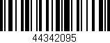 Código de barras (EAN, GTIN, SKU, ISBN): '44342095'
