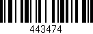 Código de barras (EAN, GTIN, SKU, ISBN): '443474'