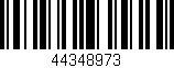 Código de barras (EAN, GTIN, SKU, ISBN): '44348973'
