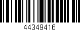 Código de barras (EAN, GTIN, SKU, ISBN): '44349416'