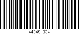 Código de barras (EAN, GTIN, SKU, ISBN): '44349/034'